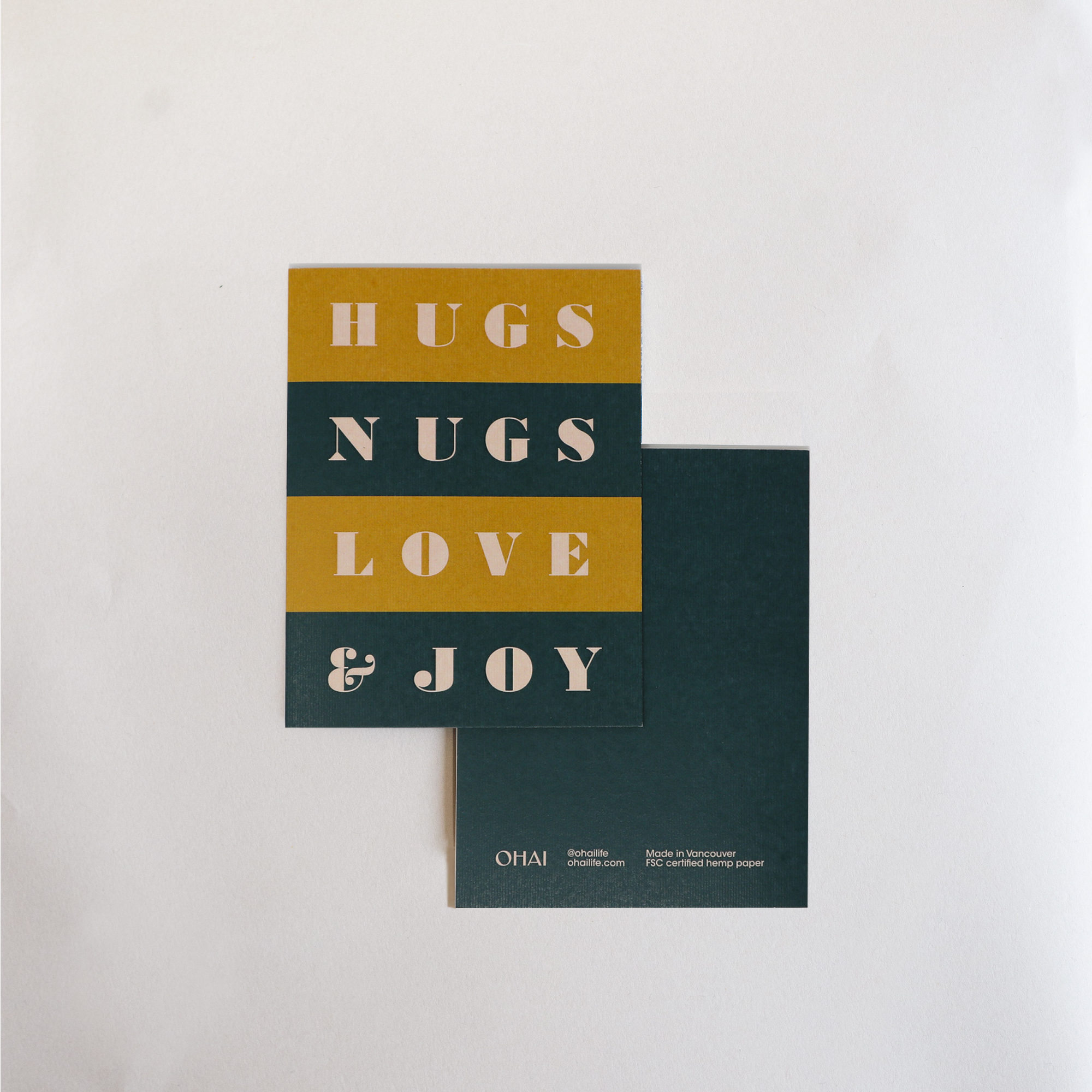 Greeting Card - Hugs & Nugs